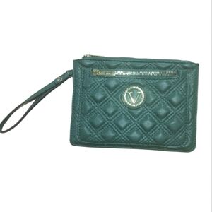Vera New York Dark Green Quilted Wristlet